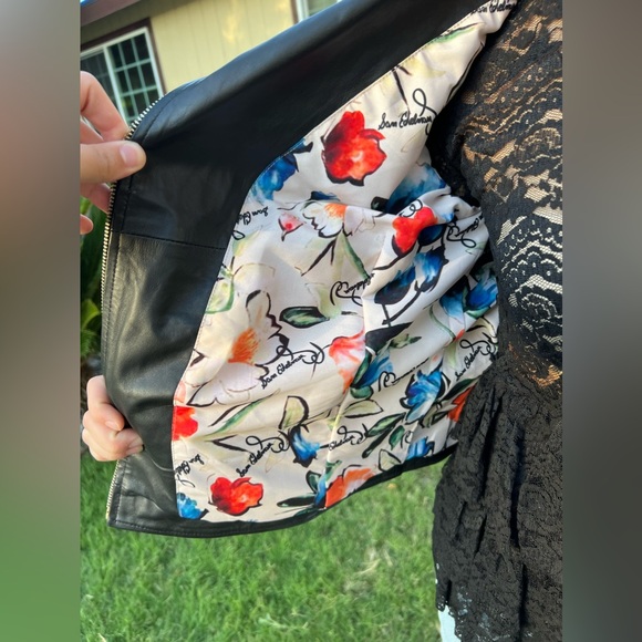 NWT Sam Edelman Leather Moto Jacket (Small) - Picture 5 of 7